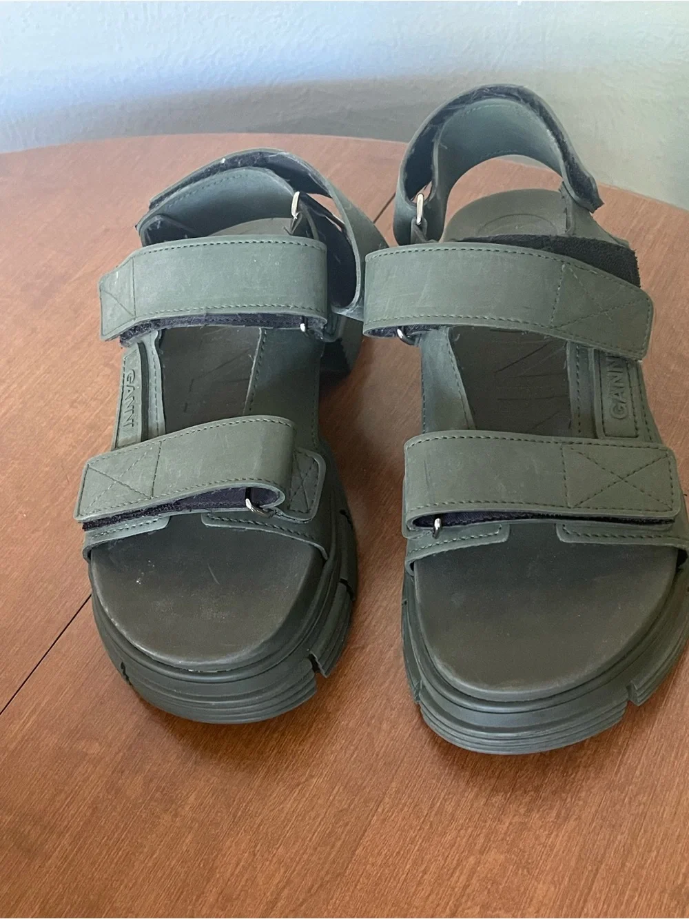 Ganni sandals muted